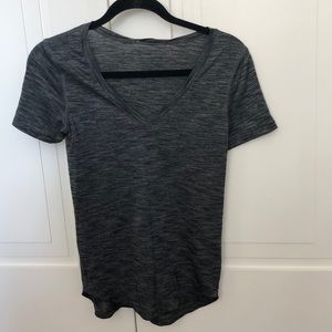 Lululemon vneck heathered gray tshirt